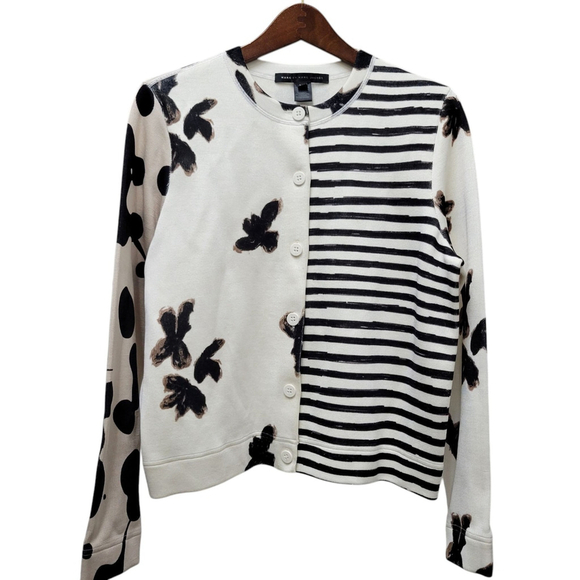 Marc By Marc Jacobs Patchwork Cardigan Women's Size Large NWOT $520 - Picture 1 of 10
